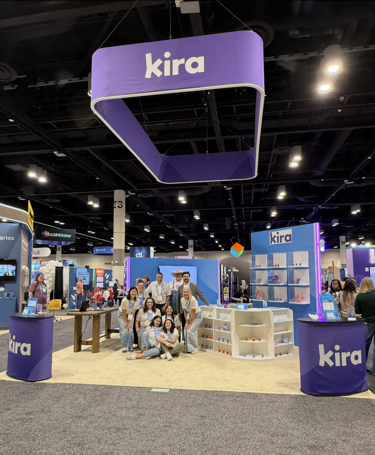 Teachers at Kira booth